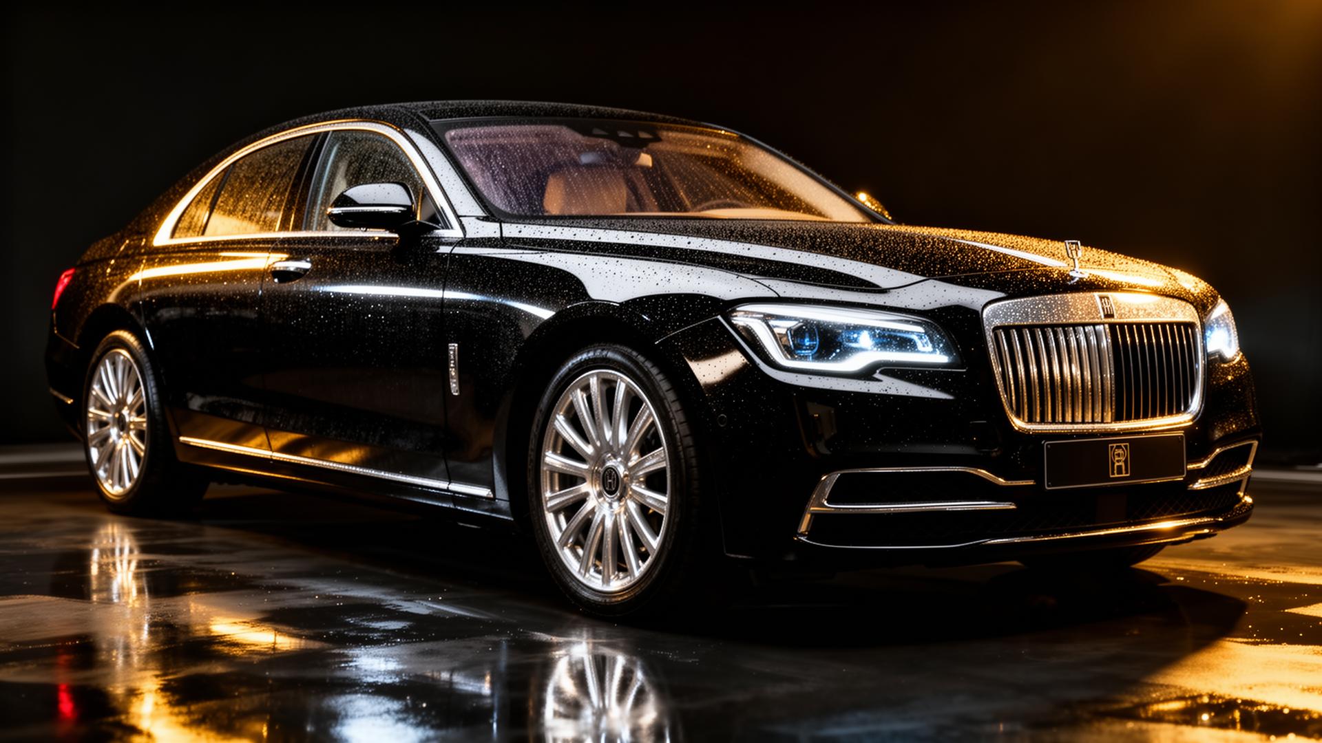 Glossy detailed luxury vehicle